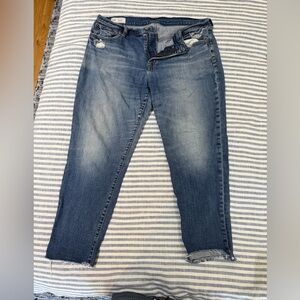 GAP Distressed Girlfriend Jeans
